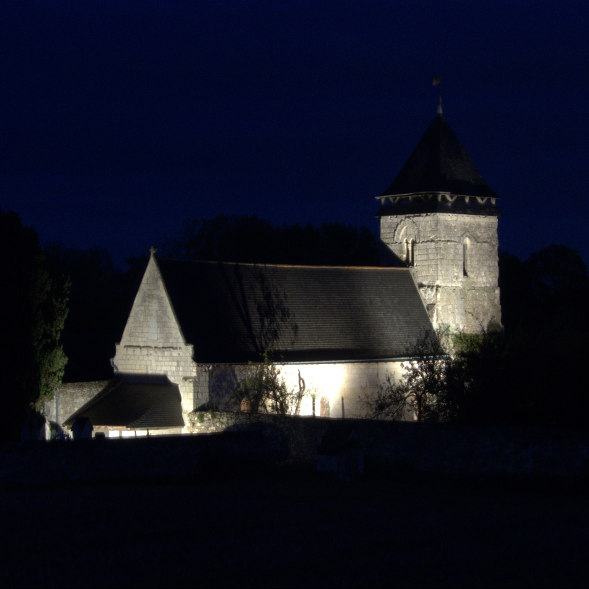 L'église de nuit